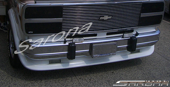 Custom Chevy G10/G20/G30 Van  All Styles Front Add-on Lip (1977 - 1995) - $399.00 (Part #CH-022-FA)